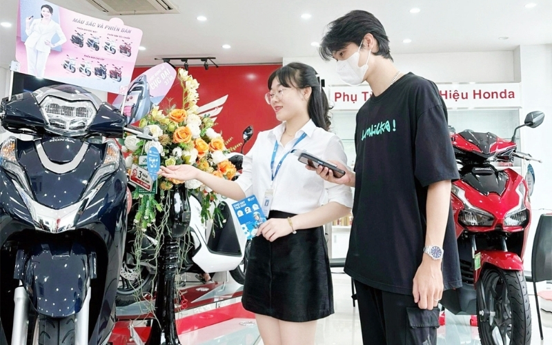 Mua xe máy trả góp Việt Yên